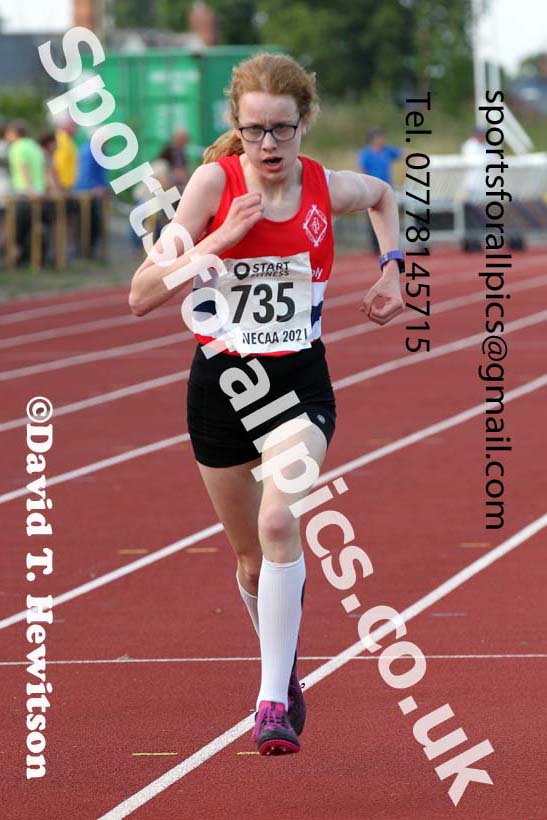 1500 metres, 2021 North East Grand Prix 5, Monkton, Wednesday, July 21st. Photo: David T. Hewitson/Sports for All Pics